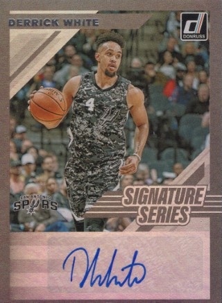 2019-20 Donruss - Signature Series #SS-DWT - Derrick White AUTO - San Antonio Spurs