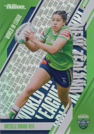 NRL - 2024 Traders - World in League #WL08 - Cheyelle Robins-Reti - Canberra Raiders