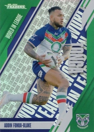 NRL - 2024 Traders - World in League #WL49 - Addin Fonua-Blake - New Zealand Warriors