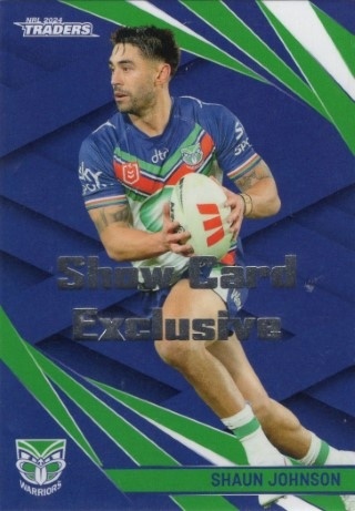 NRL - 2024 Traders - Show Card Exclusive #141 - Shaun Johnson - New Zealand Warriors