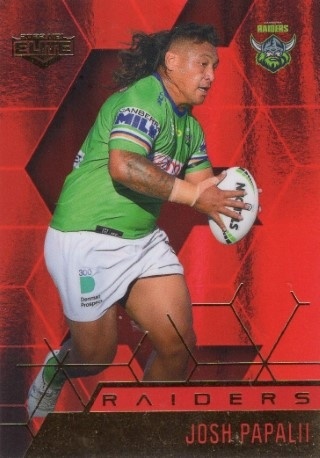 NRL - 2022 Elite - Mojo Ruby #MR013 - Josh Papalii SN46 - Canberra Raiders