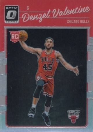 2016-17 Donruss Optic - Holo #163 - Denzel Valentine ROOKIE - Chicago Bulls