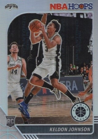 2019-20 Hoops Premium Stock - Prizm Silver #224 - Keldon Johnson - ROOKIE - San Antonio Spurs