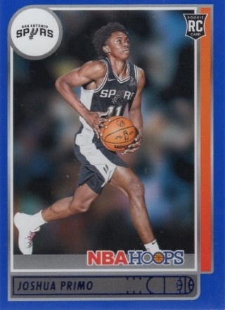 2021-22 Hoops - Blue #220 - Joshua Primo ROOKIE - San Antonio Spurs