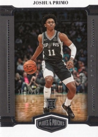 2021-22 Panini Chronicles - #412 Plates & Patches  Joshua Primo ROOKIE, SN249 - San Antonio Spurs
