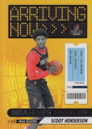 2023-24 Hoops - Arriving Now #04 - Scoot Henderson ROOKIE - Portland Trail Blazers