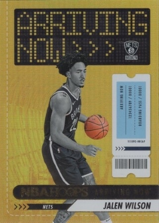 2023-24 Hoops - Arriving Now Holo #28 - Jalen Wilson ROOKIE - Brooklyn Nets