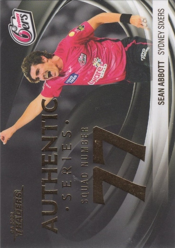 CRICKET - Traders 2023-24 - Authentics Foil Number #AN09 - Sean Abbott - Sydney Sixers