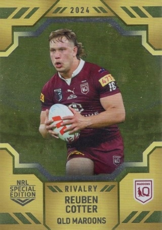 NRL - 2024 Rivalry - Gold #G05 - Reuben Cotter - Queensland Maroons