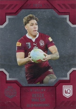 NRL - 2024 Rivalry - Silver #S18 - Reece Walsh - Queensland Maroons