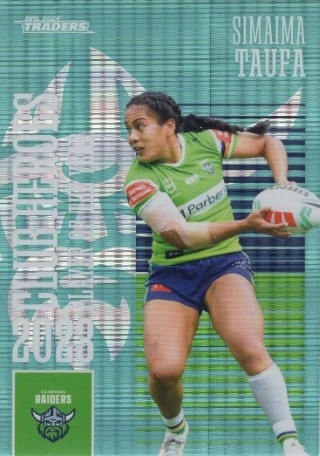 NRL - 2024 Traders - Club Heroes Teal #CHT04 - Simaima Taufa SN175 - Canberra Raiders