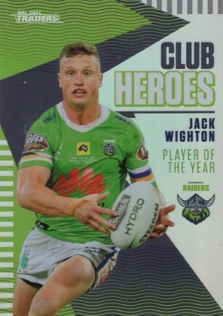 NRL - 2021 Traders - Club Heroes #CH04 - Jack Wighton - Canberra Raiders