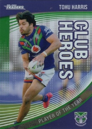 NRL - 2022 Traders - Club Heroes #CH29 - Tohu Harris - New Zealand Warriors