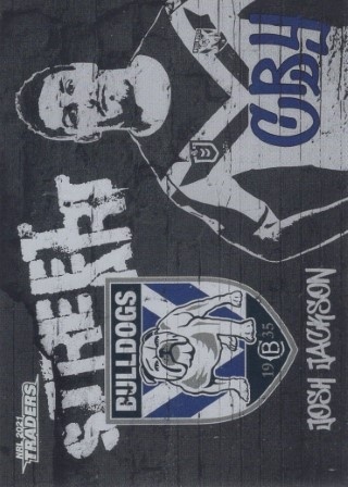 NRL - 2021 Traders - Street Art Black - #SAB03 - Josh Jackson - Canterbury Bulldogs