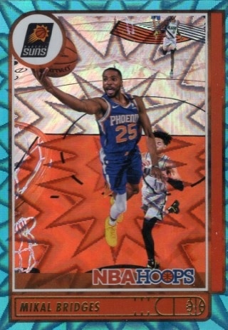 2021-22 Hoops - Teal Explosion #016 - Mikal Bridges - Phoenix Suns