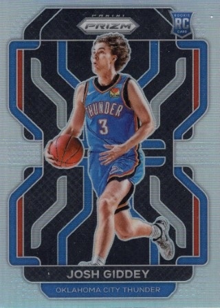 2021-22 Panini Prizm - Prizm Silver #301 - Josh Giddey ROOKIE - OKC Thunder