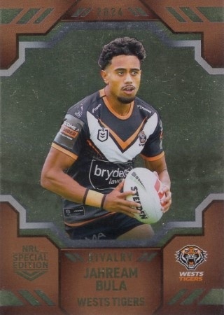 NRL - 2024 Rivalry - Bronze #B17 - Jahream Bula - Wests Tigers
