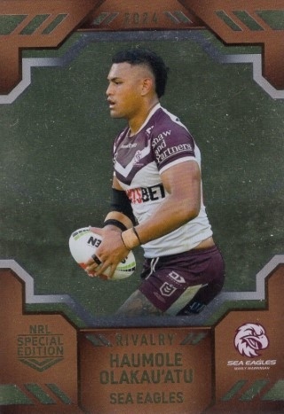 NRL - 2024 Rivalry - Bronze #B07 - Haumole Olakau'atu - Manly Sea Eagles