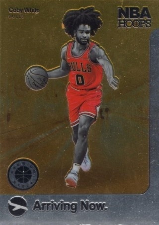 2019-20 Hoops Premium Stock - Arriving Now #16 - Coby White ROOKIE - Chicago Bulls