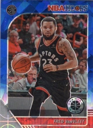 2019-20 Hoops Premium Stock - Prizm Blue Cracked Ice #183 - Fred VanVleet - Toronto Raptors