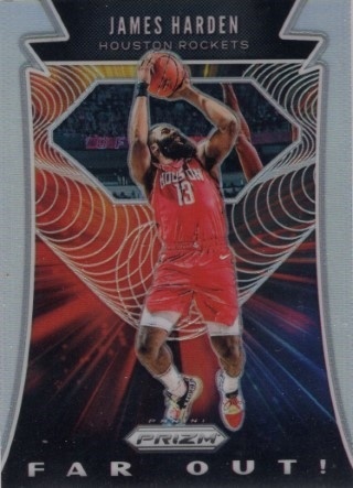 2019-20 Panini Prizm - Far Out! Silver #03 - James Harden - Houston Rockets