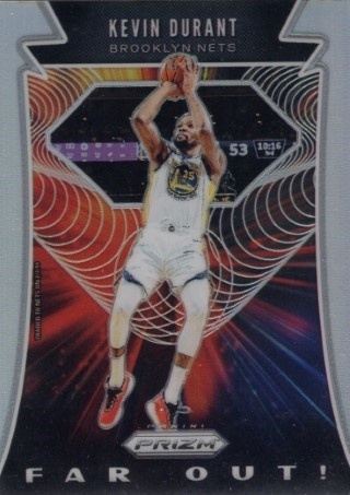 2019-20 Panini Prizm - Far Out! Silver #05 - Kevin Durant - Brooklyn Nets