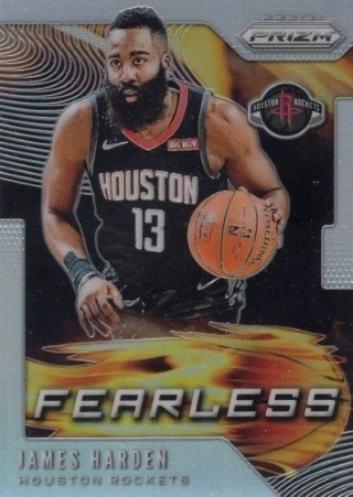 2019-20 Panini Prizm - Fearless Silver #05 - James Harden - Houston Rockets