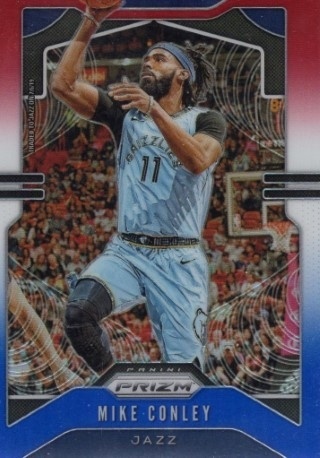 2019-20 Panini Prizm - Prizm Red, White & Blue #244 - Mike Conley - Utah Jazz