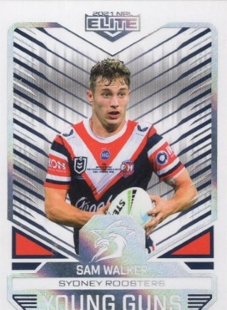 NRL - 2021 Elite - Young Guns #YG28 - Sam Walker PR334 - Sydney Roosters