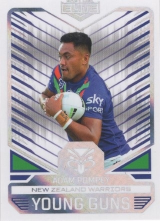 NRL - 2021 Elite - Young Guns #YG30 - Adam Pompey PR334 - New Zealand Warriors