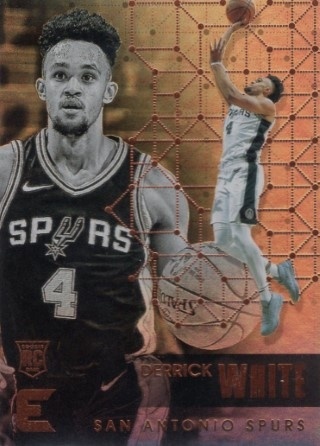 2017-18 Panini Essentials - #103 Derrick White - ROOKIE - San Antonio Spurs