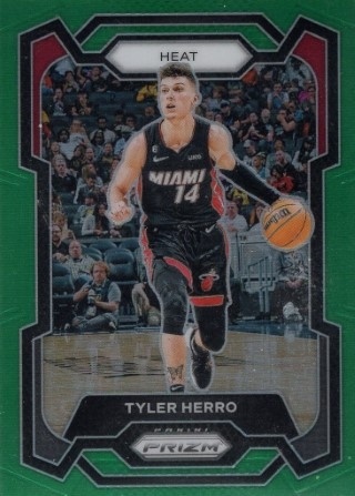 2023-24 Panini Prizm - Prizm Green #032 - Tyler Herro - Miami Heat