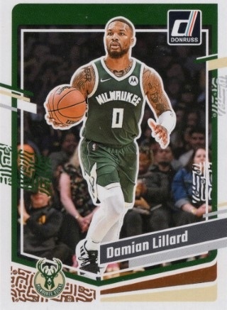 2023-24 Donruss - #044 Damian Lillard - Milwaukee Bucks