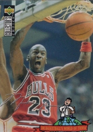 1994-95 Collector's Choice - Silver Signature #402 - Michael Jordan TRIV - Chicago Bulls