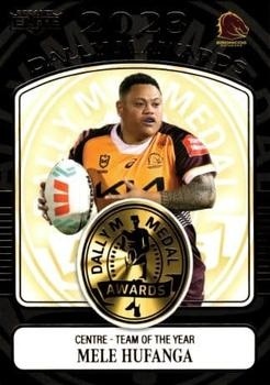 NRL - 2024 Elite - Dally M Awards #DM24 - Mele Hufanga - Brisbane Broncos