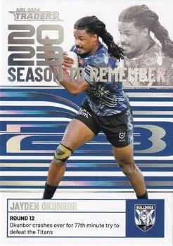 NRL - 2024 Traders - Season to Remember #SR08 - Jayden Okunbor - Canterbury Bulldogs