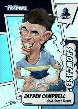NRL - 2024 Traders - Showcase Caricature #S07 - Jayden Campbell - Gold Coast Titans