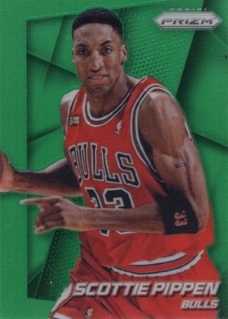 2014-15 Panini Prizm - Prizm Green #218 - Scottie Pippen - Chicago Bulls