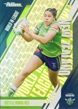 NRL - 2024 Traders - World in League Parallel #WLP08 - Cheyelle Robins-Reti - Canberra Raiders