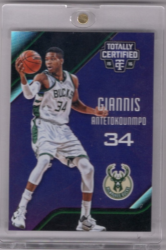 2015-16 Totally Certified - Mirror Purple #024 - Giannis Antetokounmpo SN50 - Milwaukee Bucks