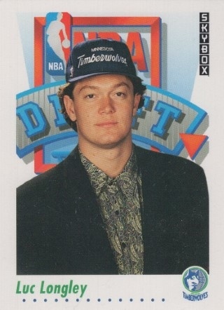 1991-92 Skybox - #519 Luc Longley ROOKIE - Minnesota Timberwolves