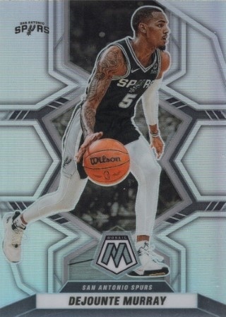 2021-22 Panini Mosaic - Silver #154 - Dejounte Murray - San Antonio Spurs