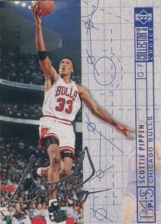 1994-95 Collector's Choice - Silver Signature #375 - Scottie Pippen BP - Chicago Bulls