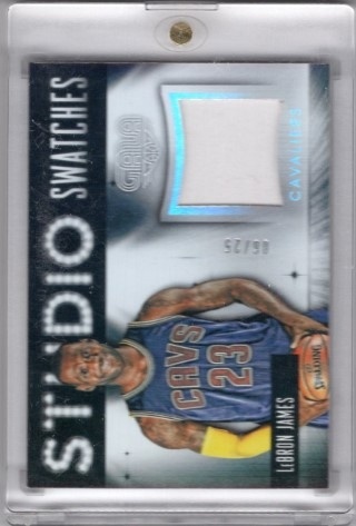 2015-16 Panini Gala - Studio Swatches Prime #03 - LeBron James MEM, SN25 - Cleveland Cavaliers