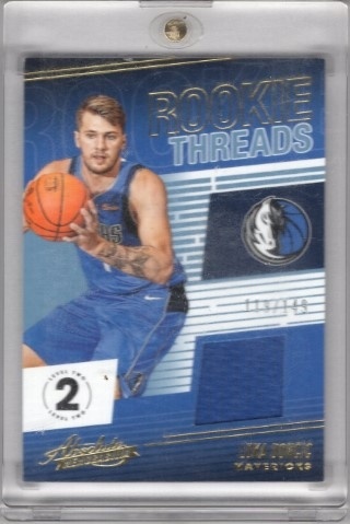2018-19 Absolute Memorabilia - Rookie Threads Level 2 # RT-LDC - Luka Doncic ROOKIE,  MEM, SN149 - Dallas Mavericks