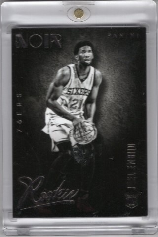 2014-15 Panini Noir - #097 Joel Embiid ROOKIE, SN99 - Philadelphia 76ers