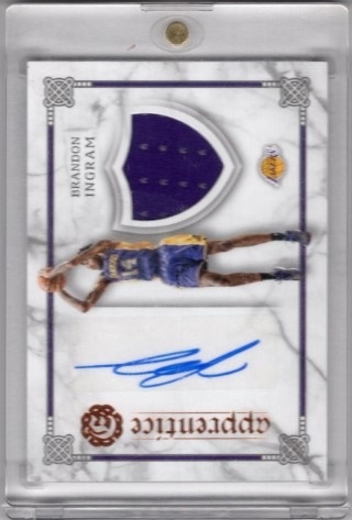 2016-17 Panini Excalibur - Apprentice Signature Shield #1  #01 - Brandon Ingram AUTO, MEM - LA Lakers