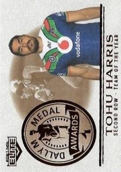 NRL - 2021 Elite - Dally M Awards #DM10 - Tohu Harris - New Zealand Warriors