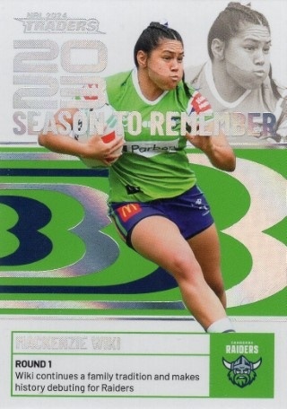NRL - 2024 Traders - Season to Remember #SR06 - Mackenzie Wiki - Canberra Raiders