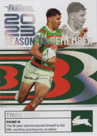 NRL - 2024 Traders - Season to Remember #SR39 - Tyrone Munro - South Sydney Rabbitohs